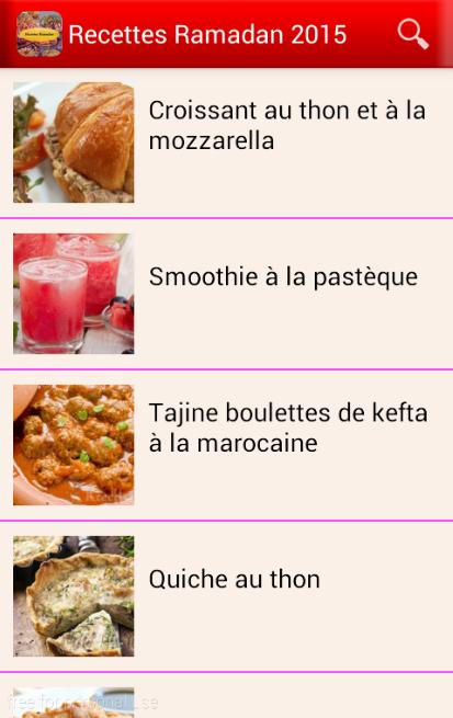 Recette Ramadan 2015