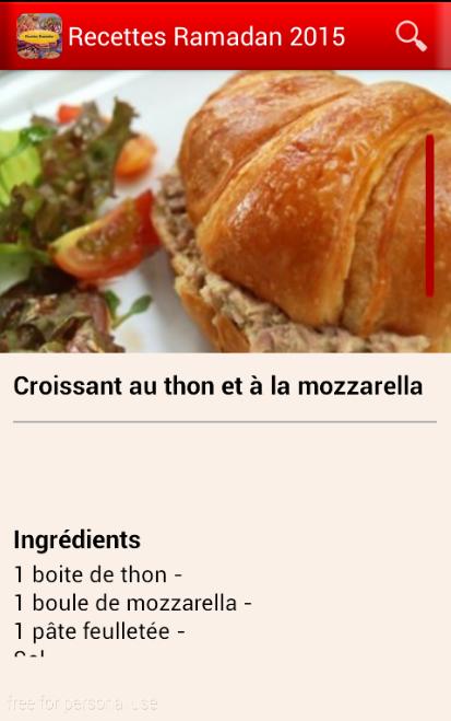Recette Ramadan 2015