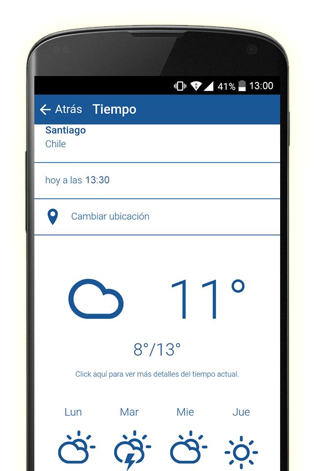 El Tiempo en Santiago de Chile