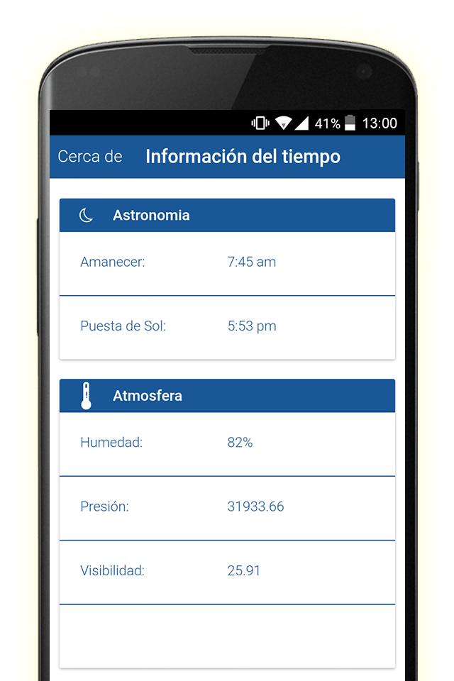 El Tiempo en Santiago de Chile