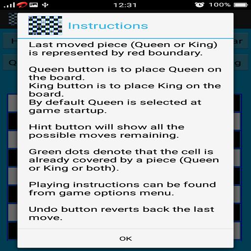 Chess Queen and King Problem
