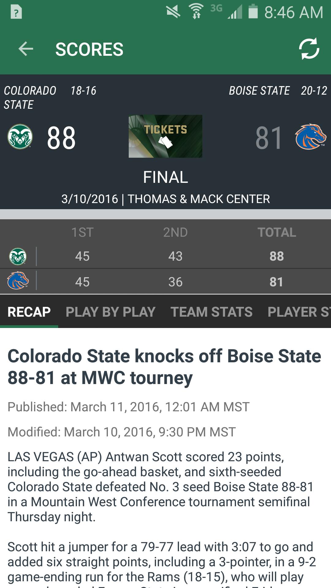 Colorado State Rams Gameday