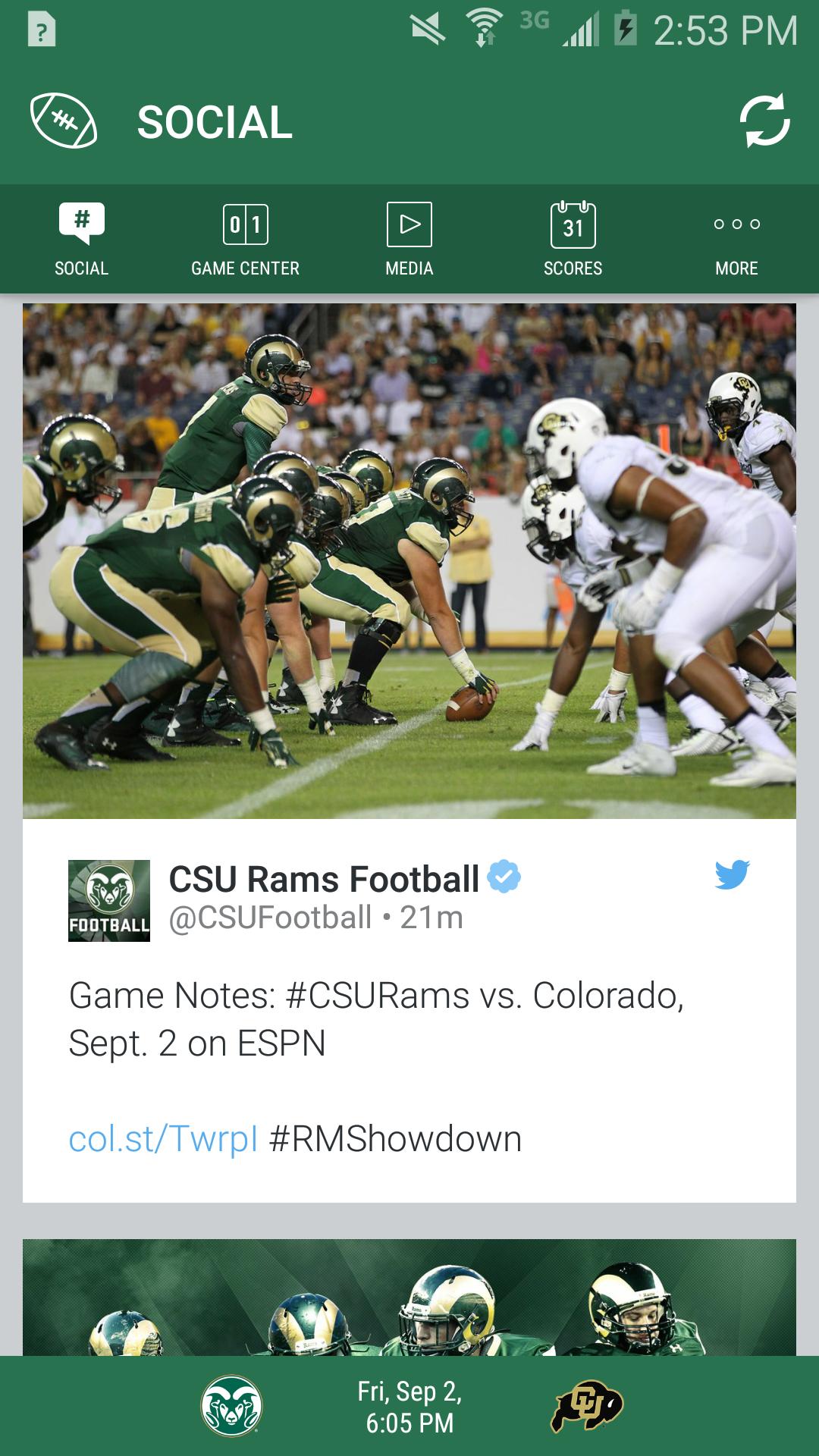 Colorado State Rams Gameday