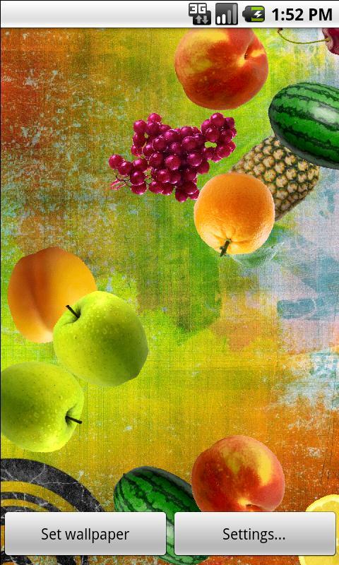 Falling Fruit Live Wallpaper