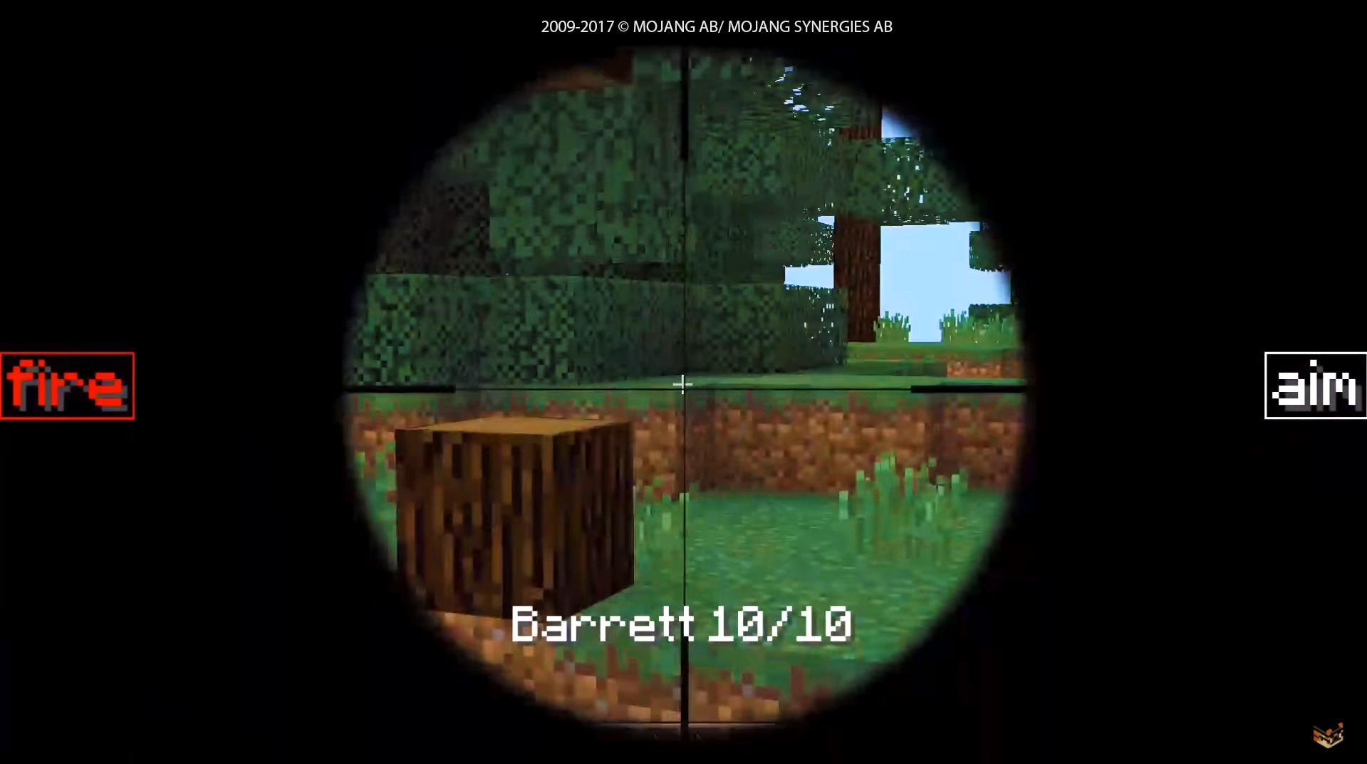 Brutal guns mod for the MCPE