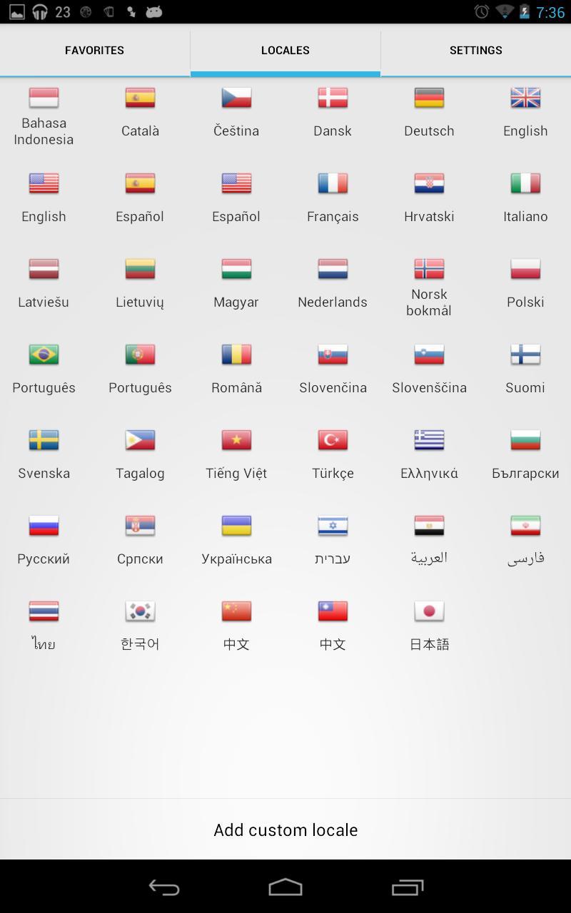 Quick Locale Switcher