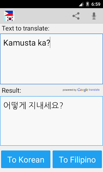 Filipino Korean Translator