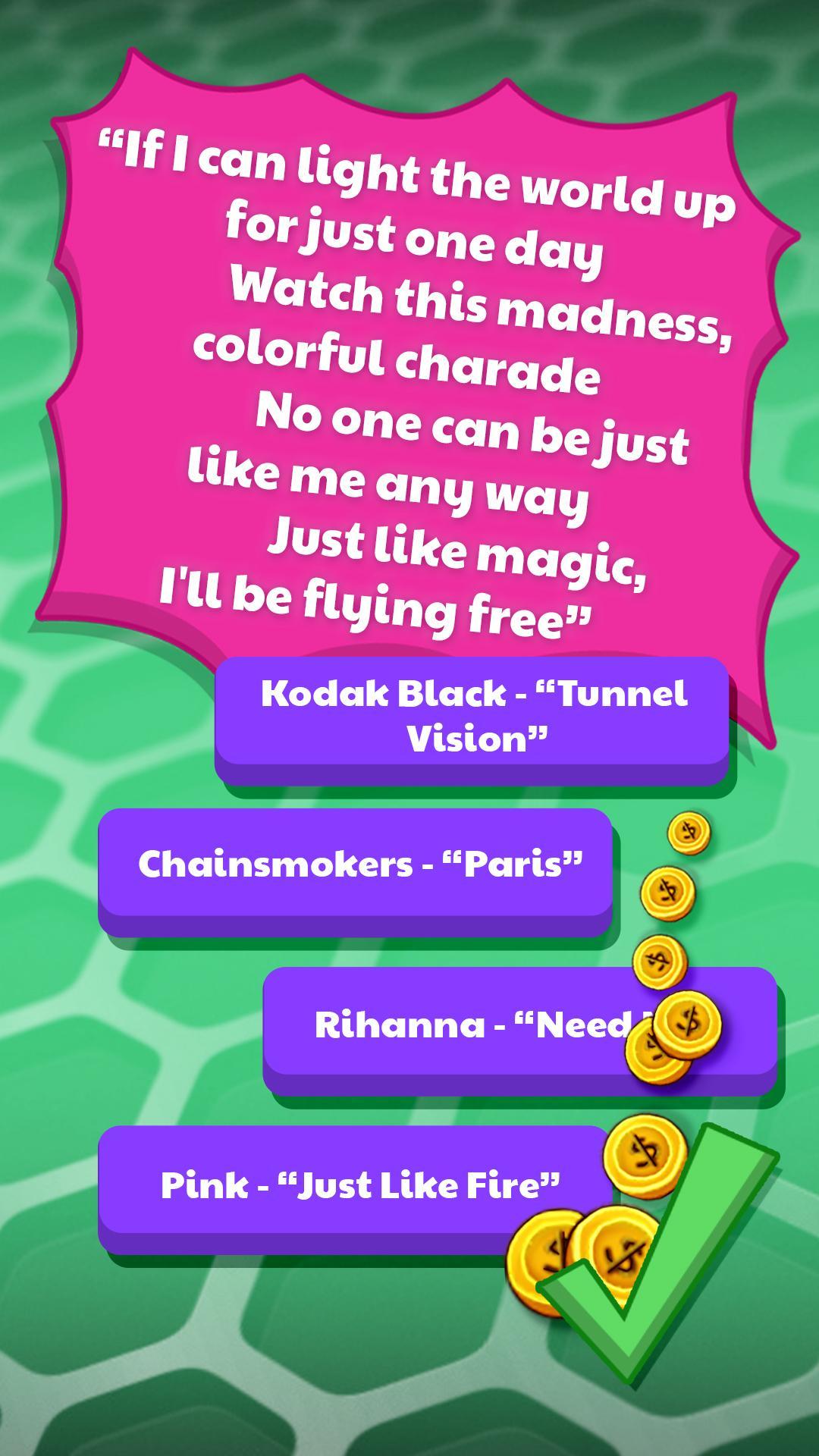 Guess The Lyrics POP Quiz