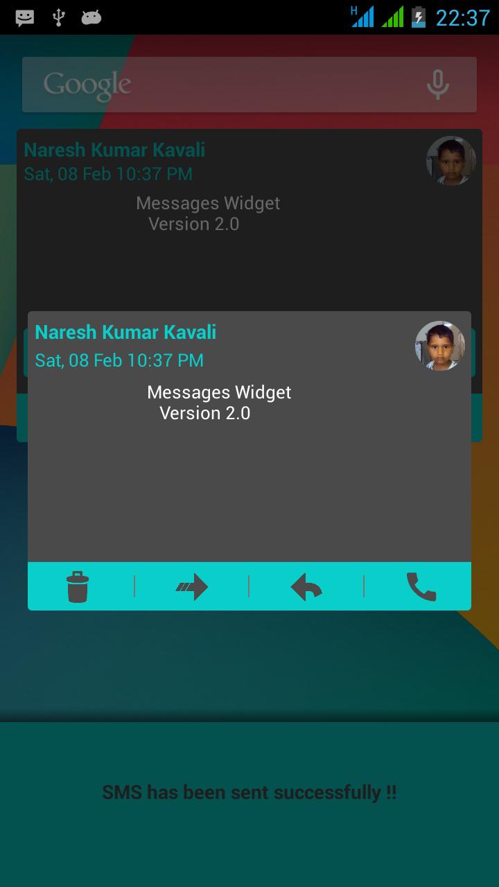 Messages Widget