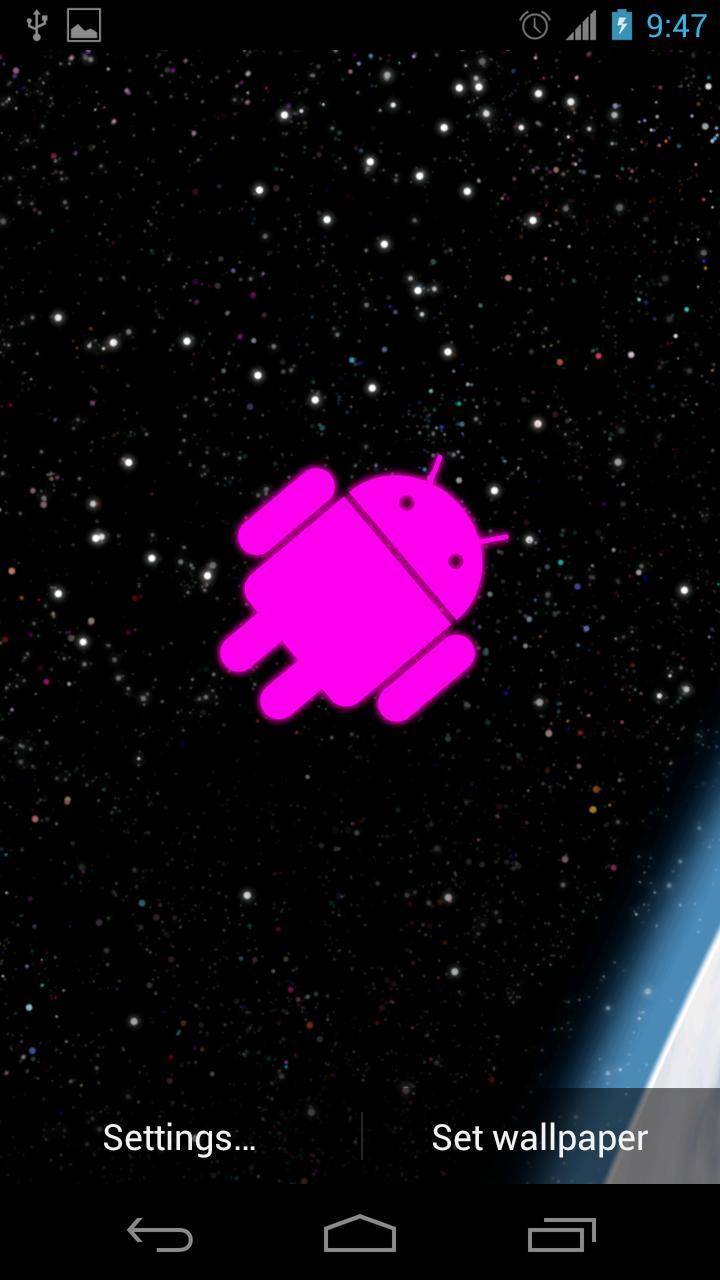 Droid in Space Live Wallpaper