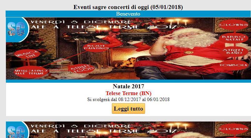 Campania eventi sagre concerti
