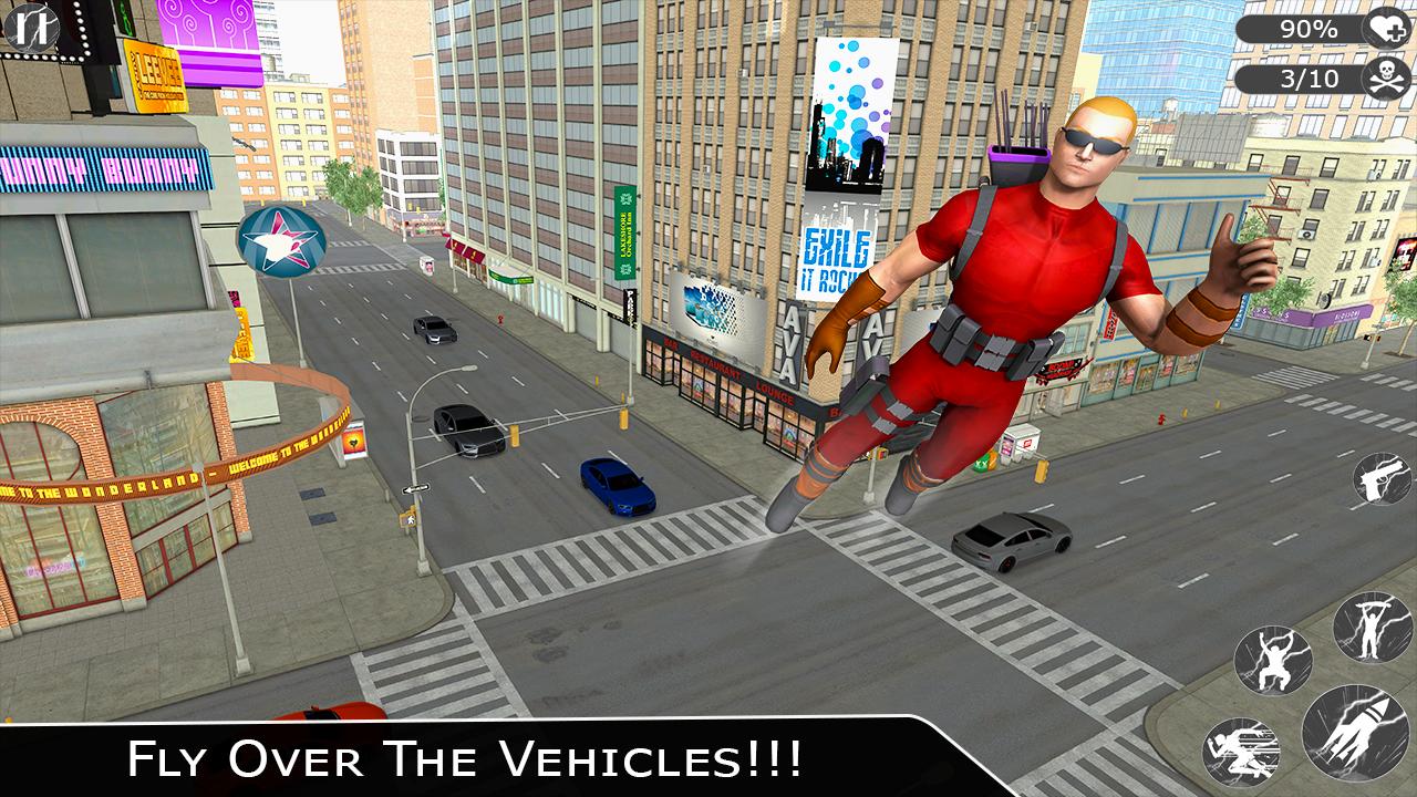 Flying Ninja Super Hero - Resc