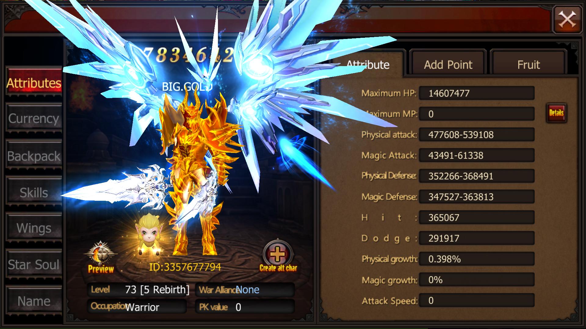 Mu Origin Titans - Free Diamond