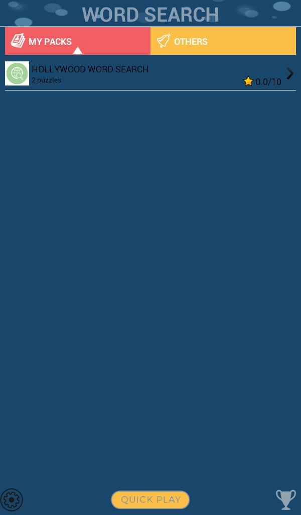 Hollywood Word Search