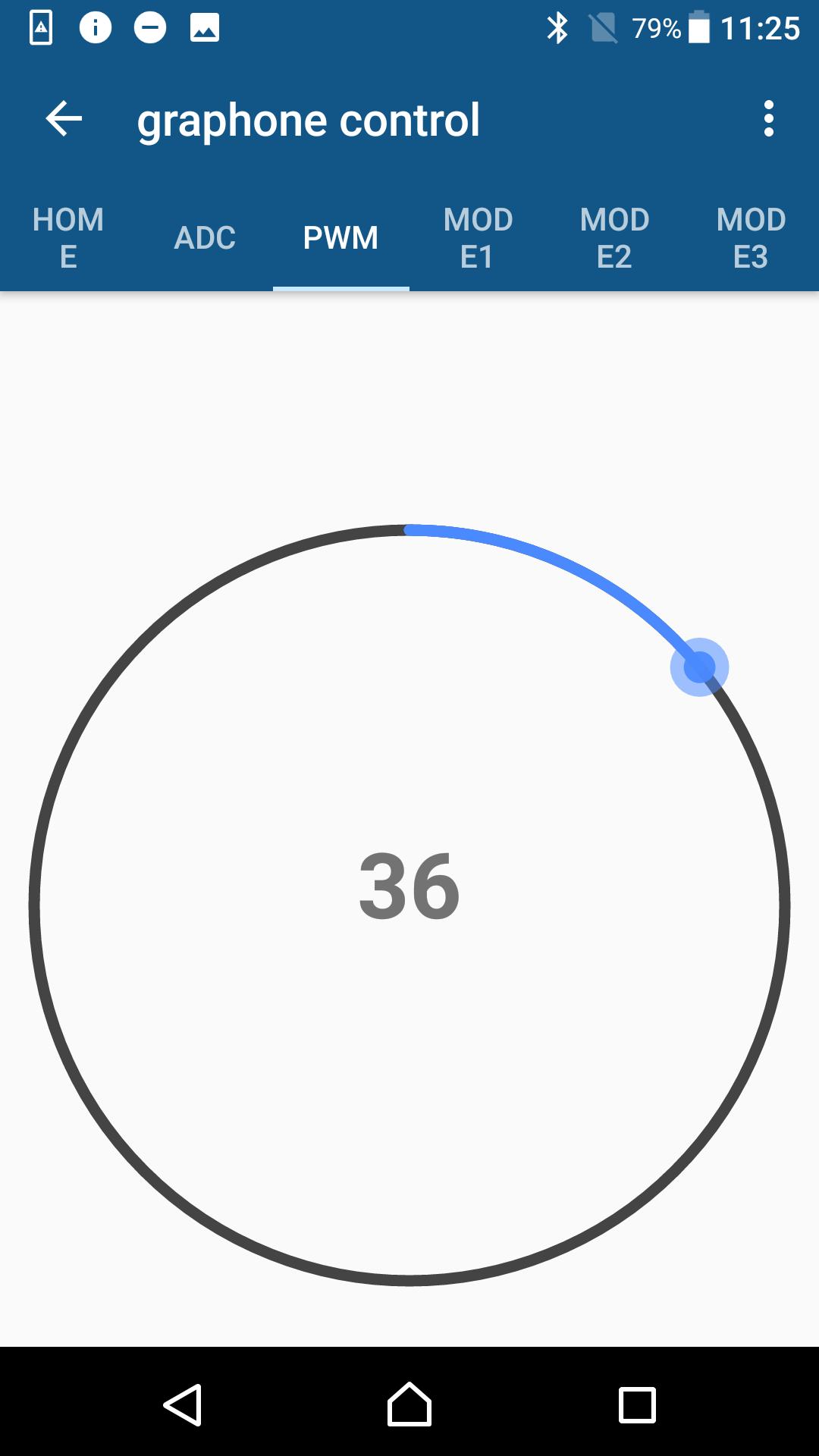 Graphene sensor control