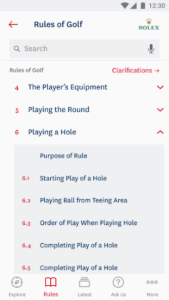 The Official Rules of Golf