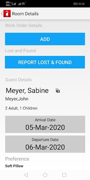 Infor HMS Housekeeper