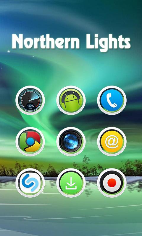 Northern Lights - Solo Launcher Theme