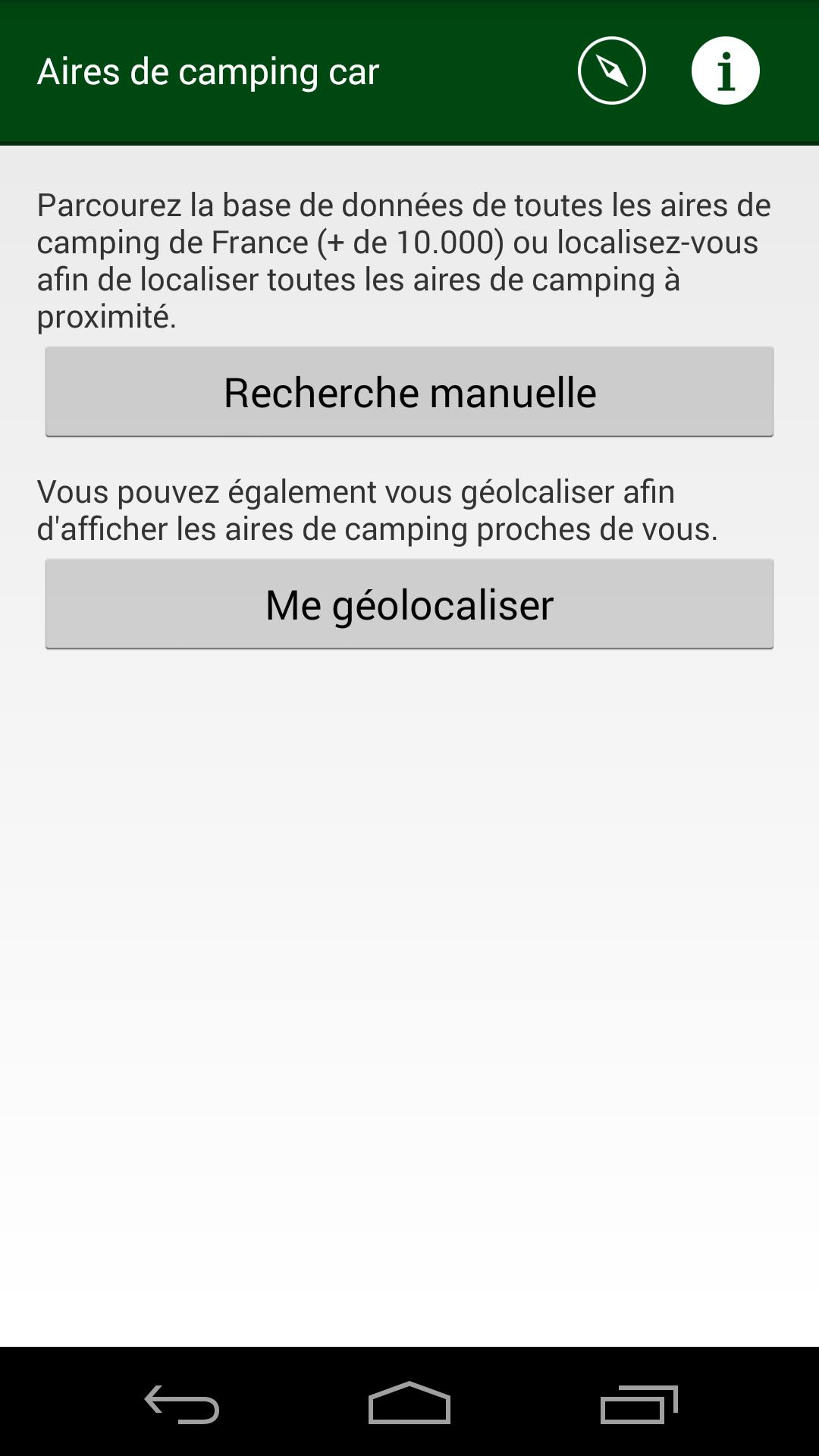 Aires de Camping Car (France)