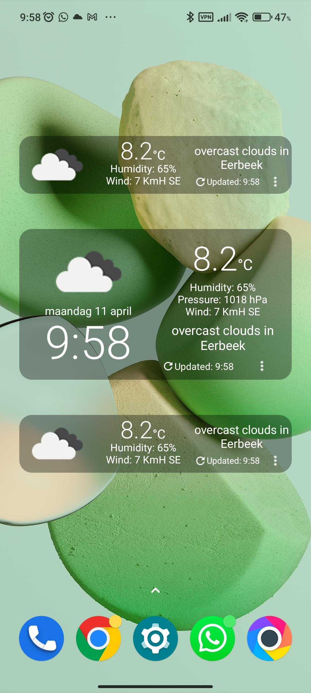 CJ Clock & Weather Widget