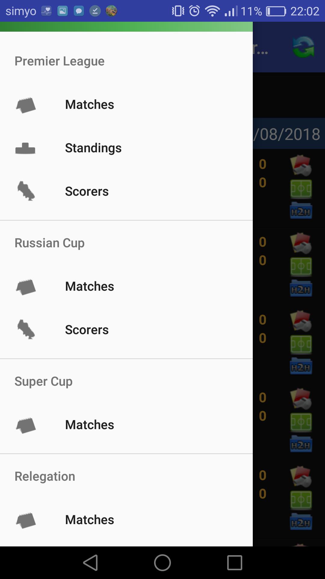 Widget Russian League