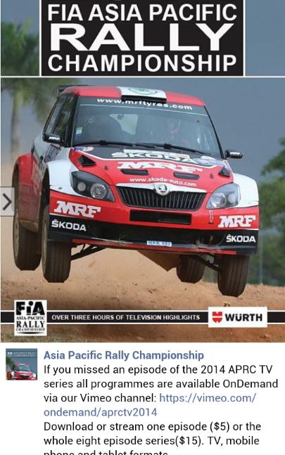 APRC TV Facebook App