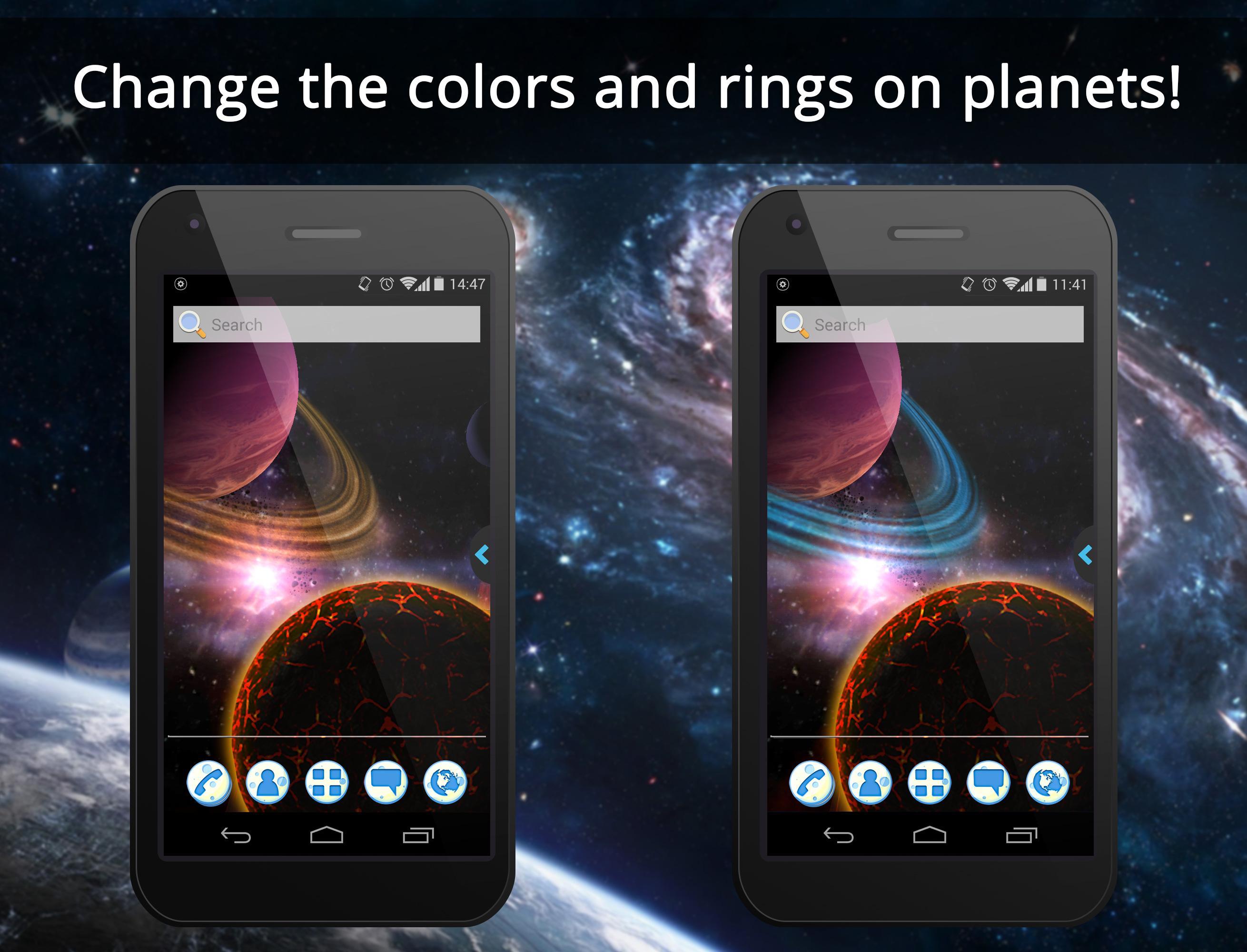 UR 3D Space Galaxy Live Theme