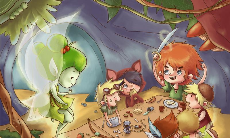 Peter Pan and Captain Hook