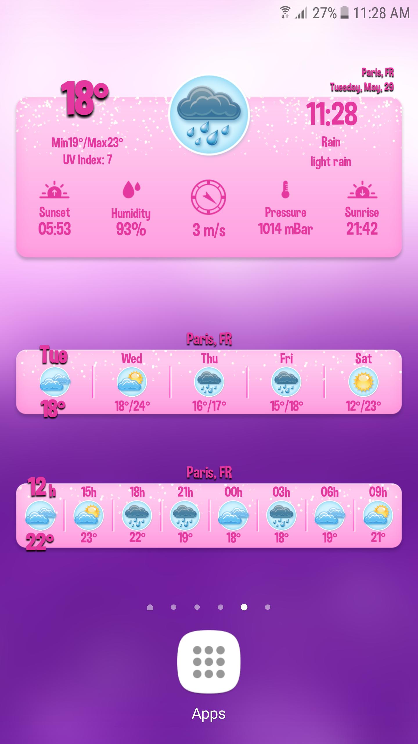 Cute Weather Widget Pack