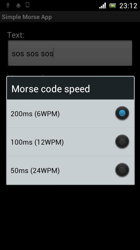 Simple Morse App