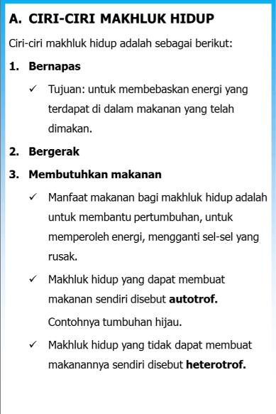 Rangkuman Biologi SMP