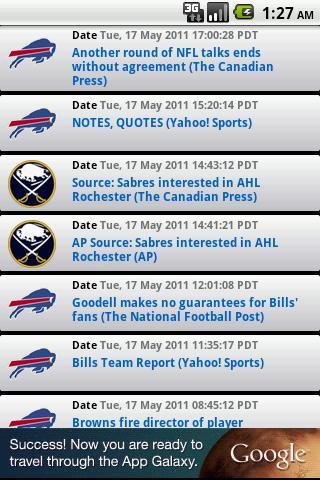Buffalo Sports Widget