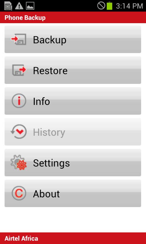 Airtel Phone Backup