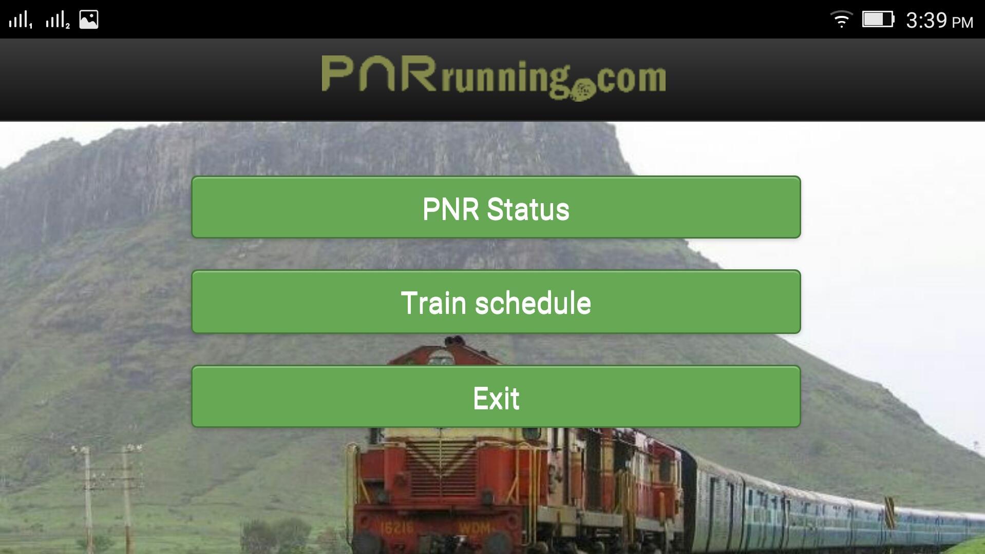 PNR status & train time table
