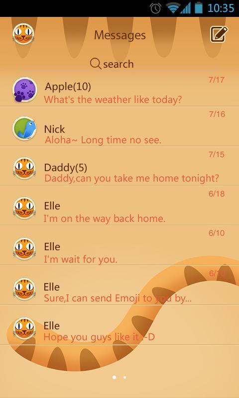 (FREE) GO SMS PRO HIBIRD THEME