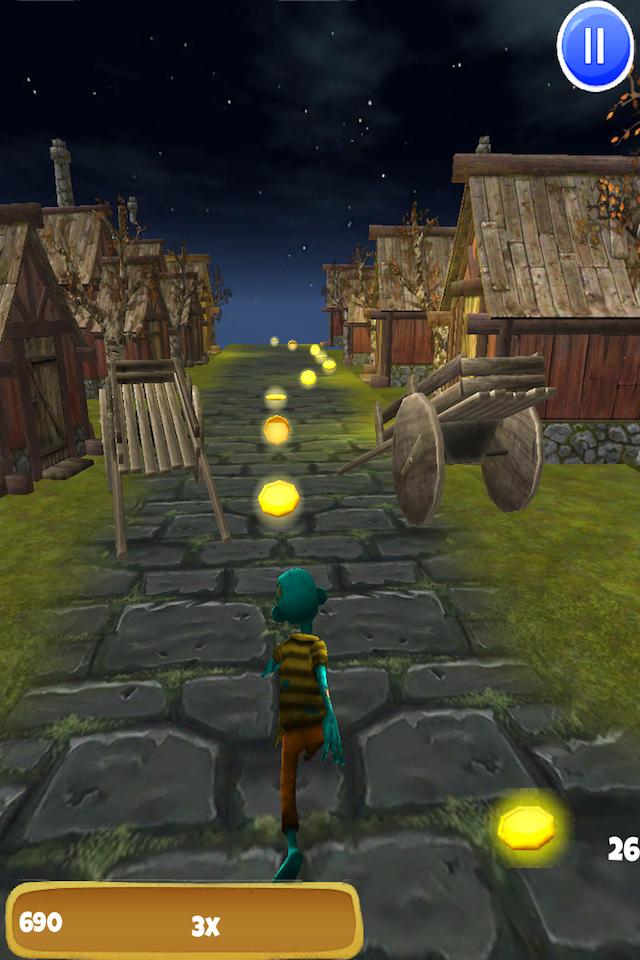 Angry Zombie Run: Village Rush