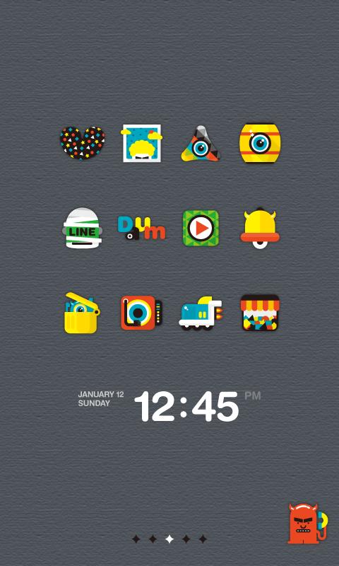 Monster LINE Launcher theme