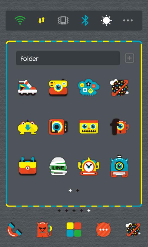 Monster LINE Launcher theme
