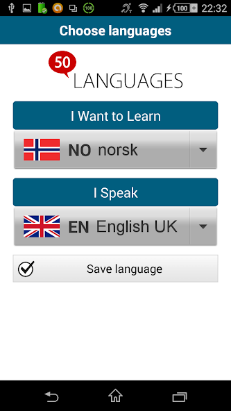 Learn Norwegian - 50 languages