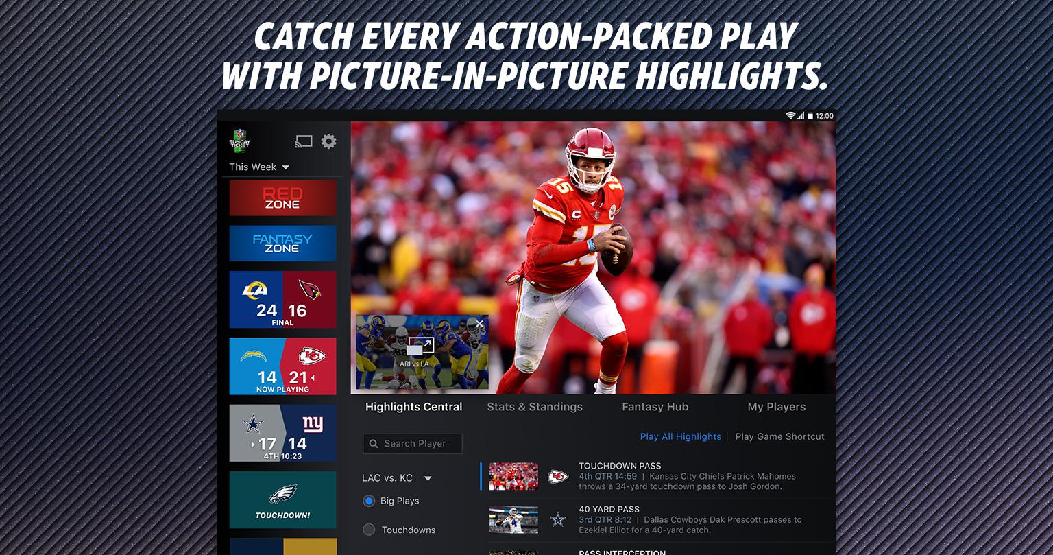 NFL SUNDAY TICKET TV & Tablet