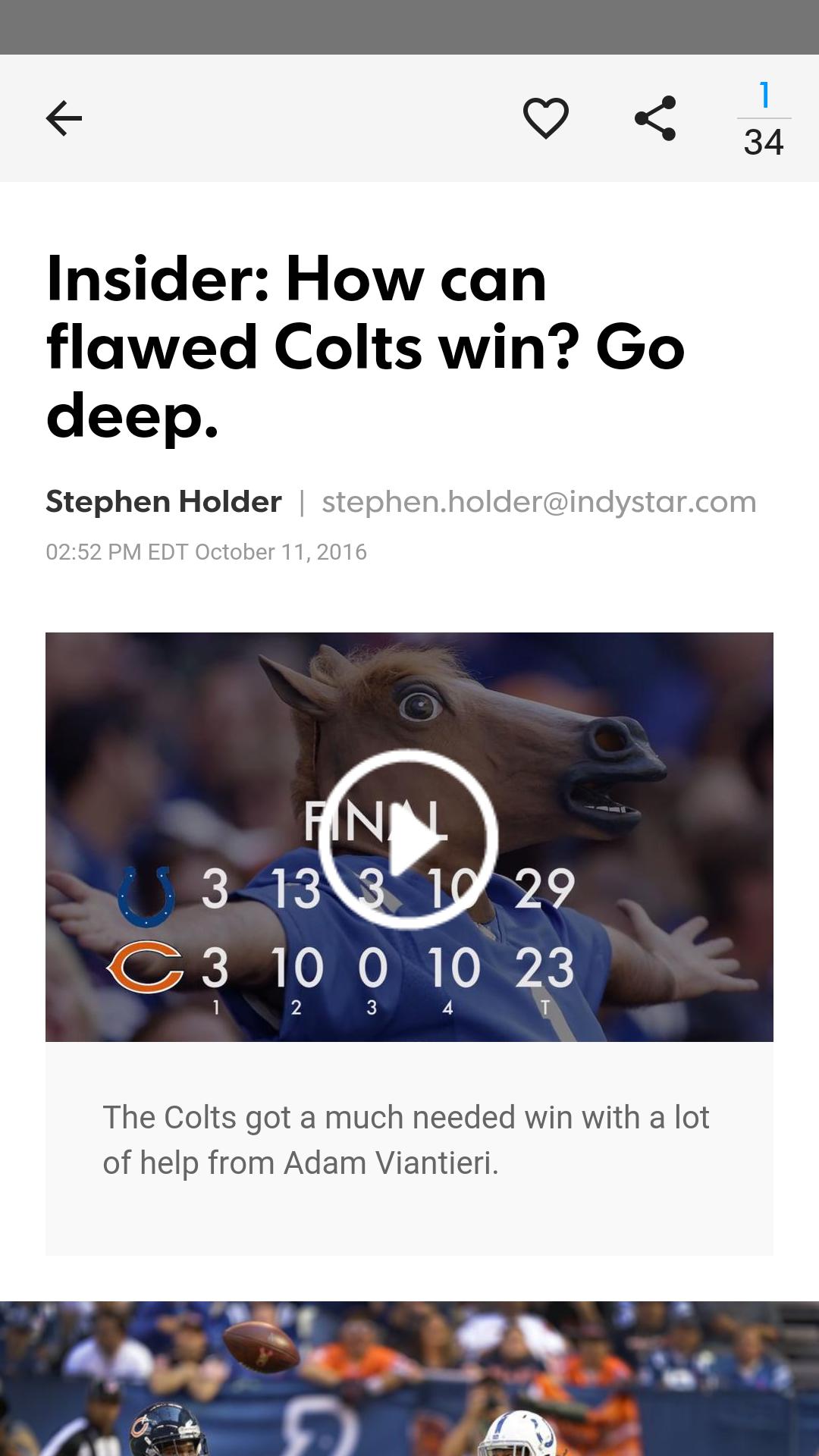 IndyStar Colts XTRA