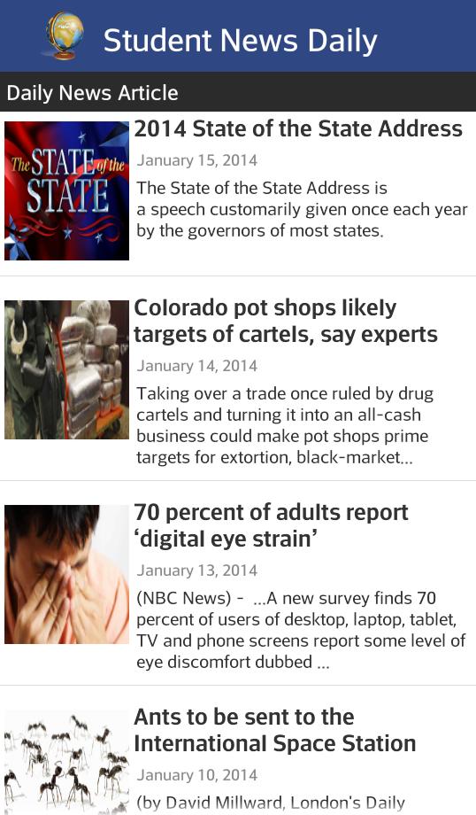 Student News Daily for Phone