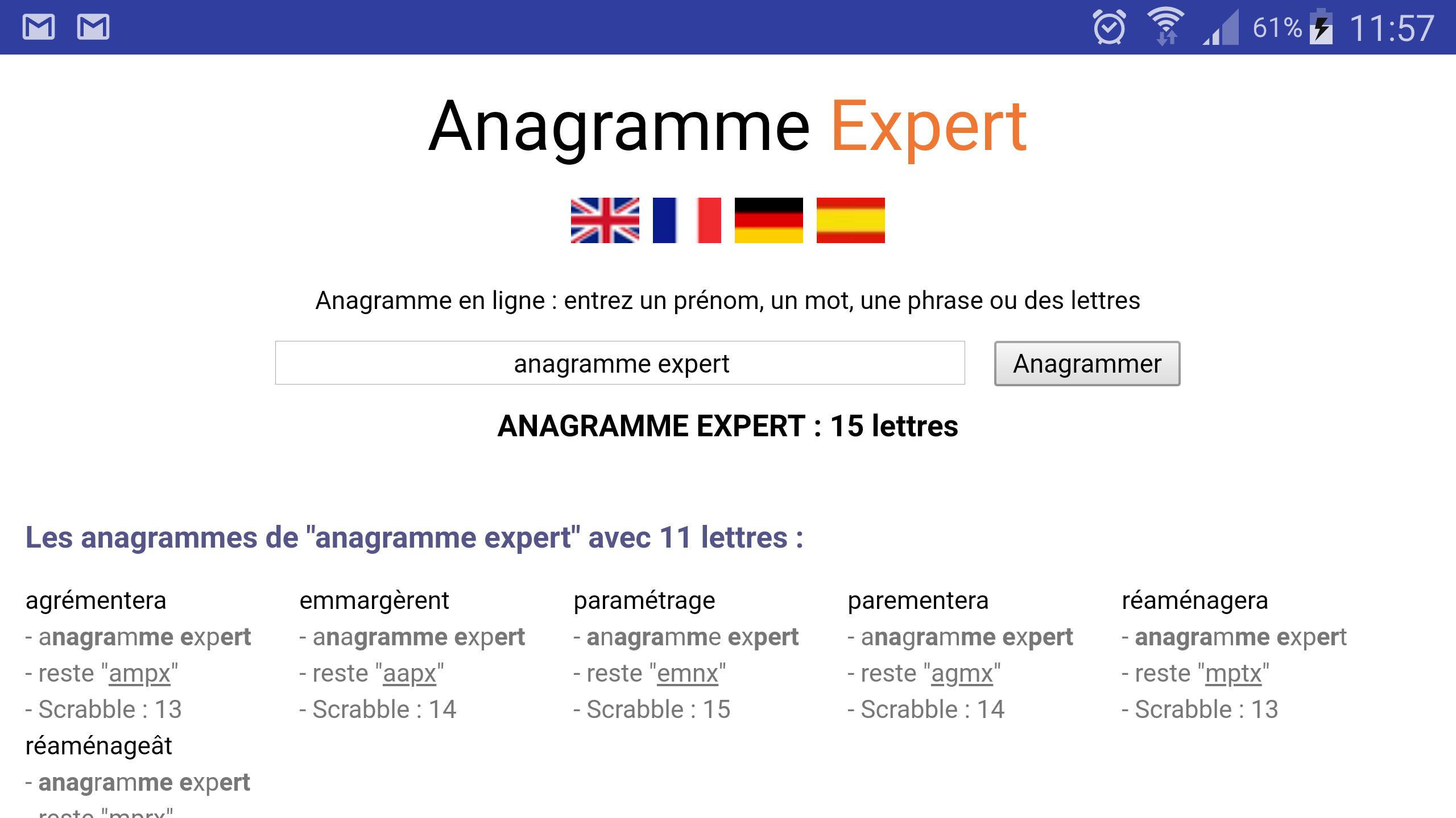 Anagramme Expert