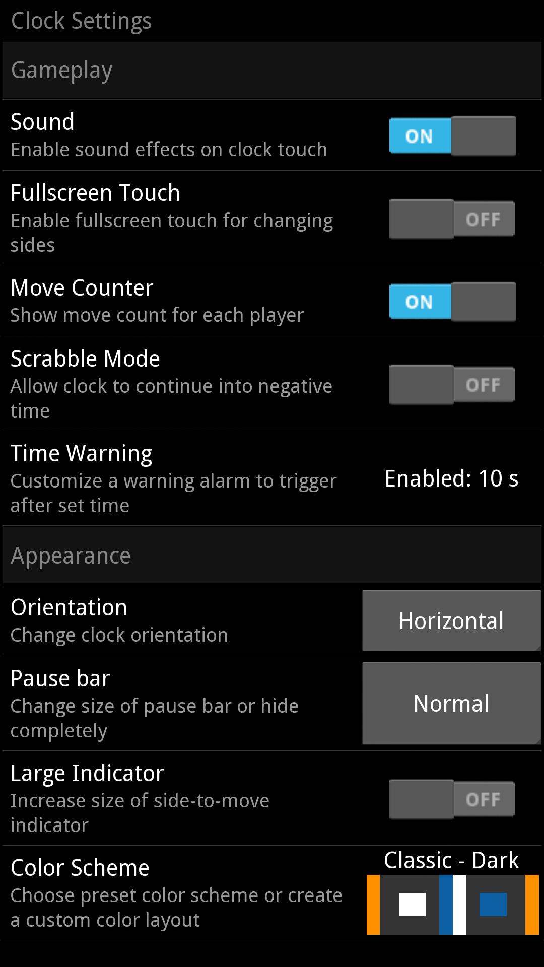 Time Control Chess Clock