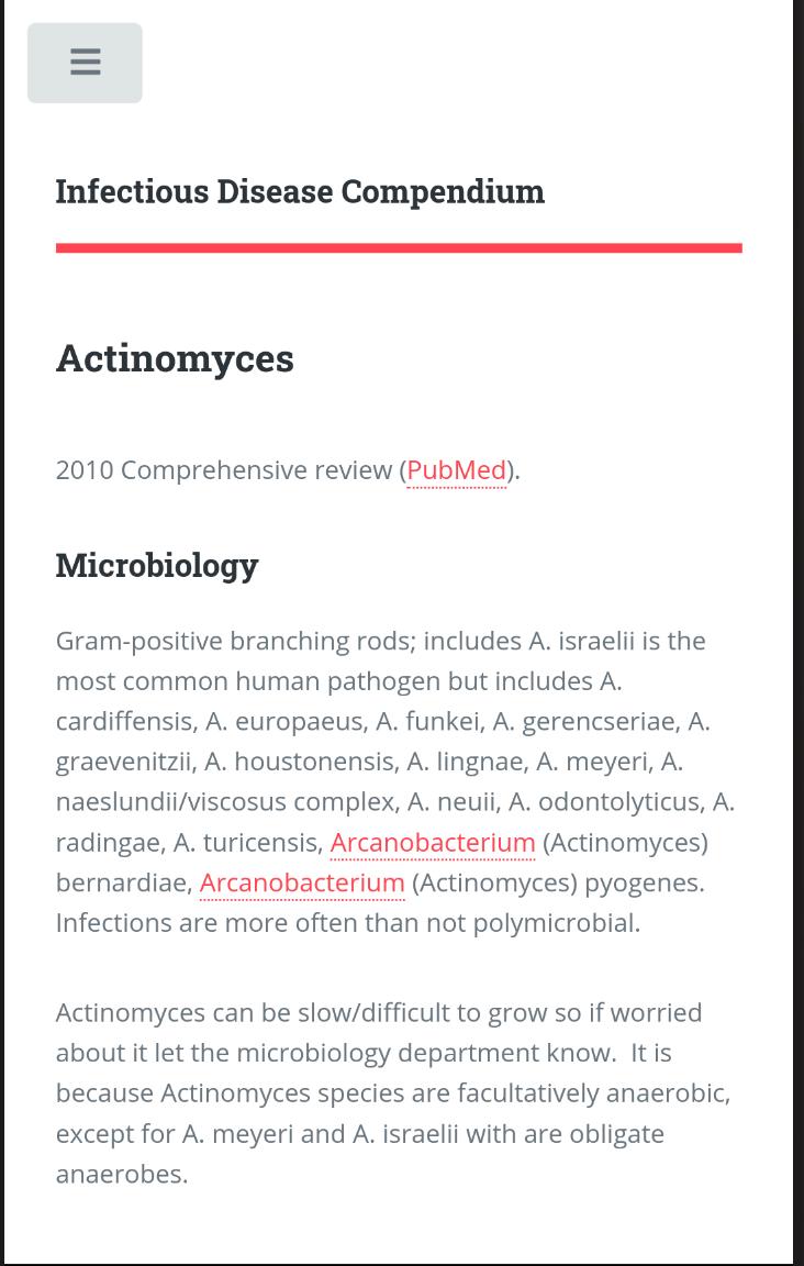 Infectious Disease Compendium