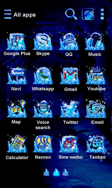 Blue Crystal Cave GO Theme
