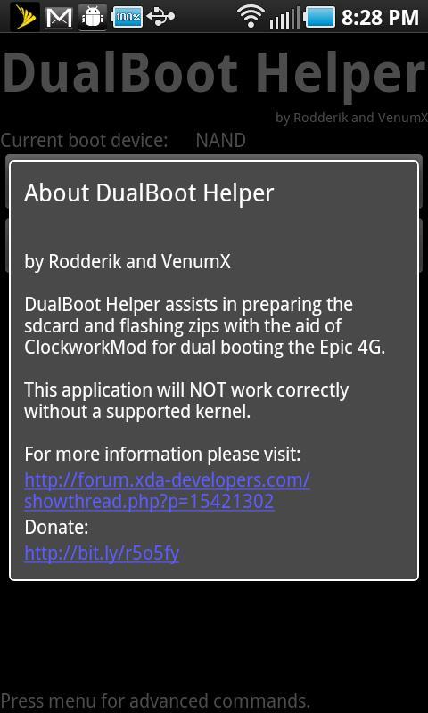 DualBoot Helper - free