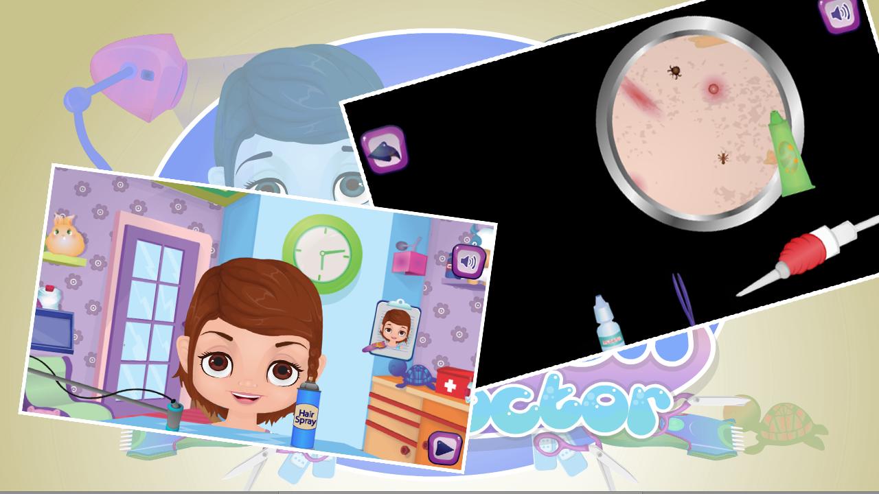 children hair doctor game
