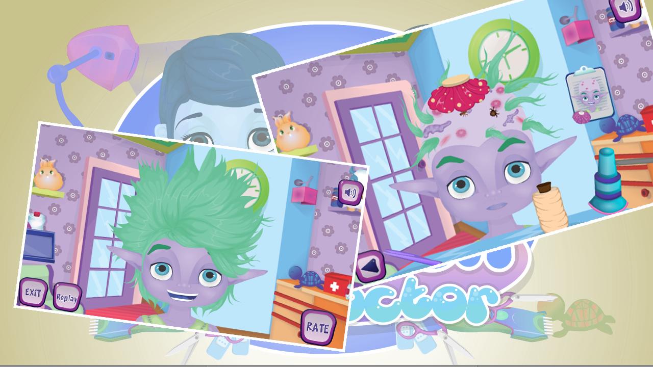 children hair doctor game