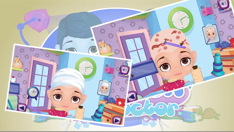 children hair doctor game